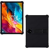 AKNICI Case for TCL NXTPAPER 14 Android Tablet 14.3 Inch, Soft Silicone Heavy Protective Cover with Adjustable Kickstand Stylus Holder, Black
