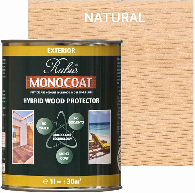 1 L Rubio Monocoat Exterior Hybrid Wood Protector Color 1 L Rubio Monocoat Exterior Hybrid Wood Protector Color