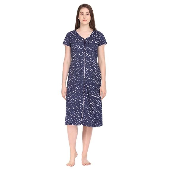 Women's Cotton A-Line Maternity Nightgown
