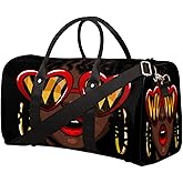 African American Woman Travel Duffel Bag Foldable Sport Gym Bag Large Travel Bag For Men Women Yoga Overnight Weekend Holiday