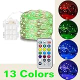 HAHOME 66Ft 200LEDs Rope Lights Waterproof Color Changing Fairy String Lights with Remote,Perfect for Outdoor Decorate,Multi-colored