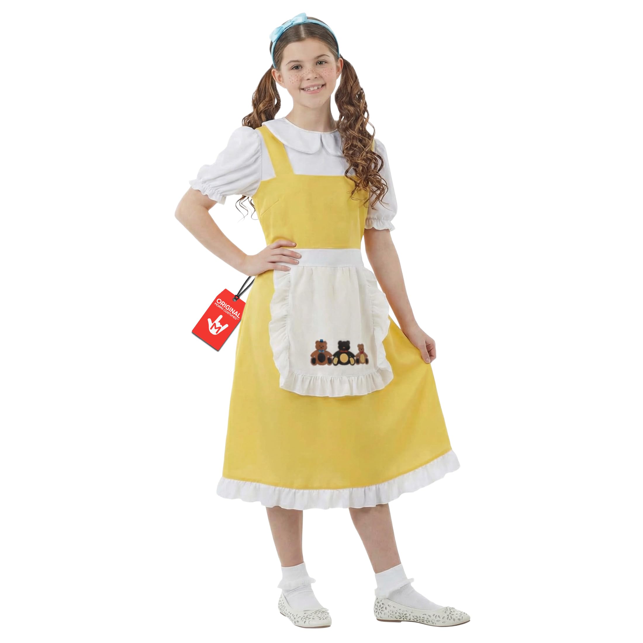 Fun Shack Goldilocks Costume Kids, Fairytale Costumes for Kids, World Book Day Costumes for Girls, Large