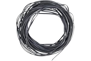 GORGECRAFT 30m*5mm Rattan Weaving Wicker Outdoor Wicker Repair Kit Dark Gray Synthetic Rattan Roll Flat Cord Webbing Basket W