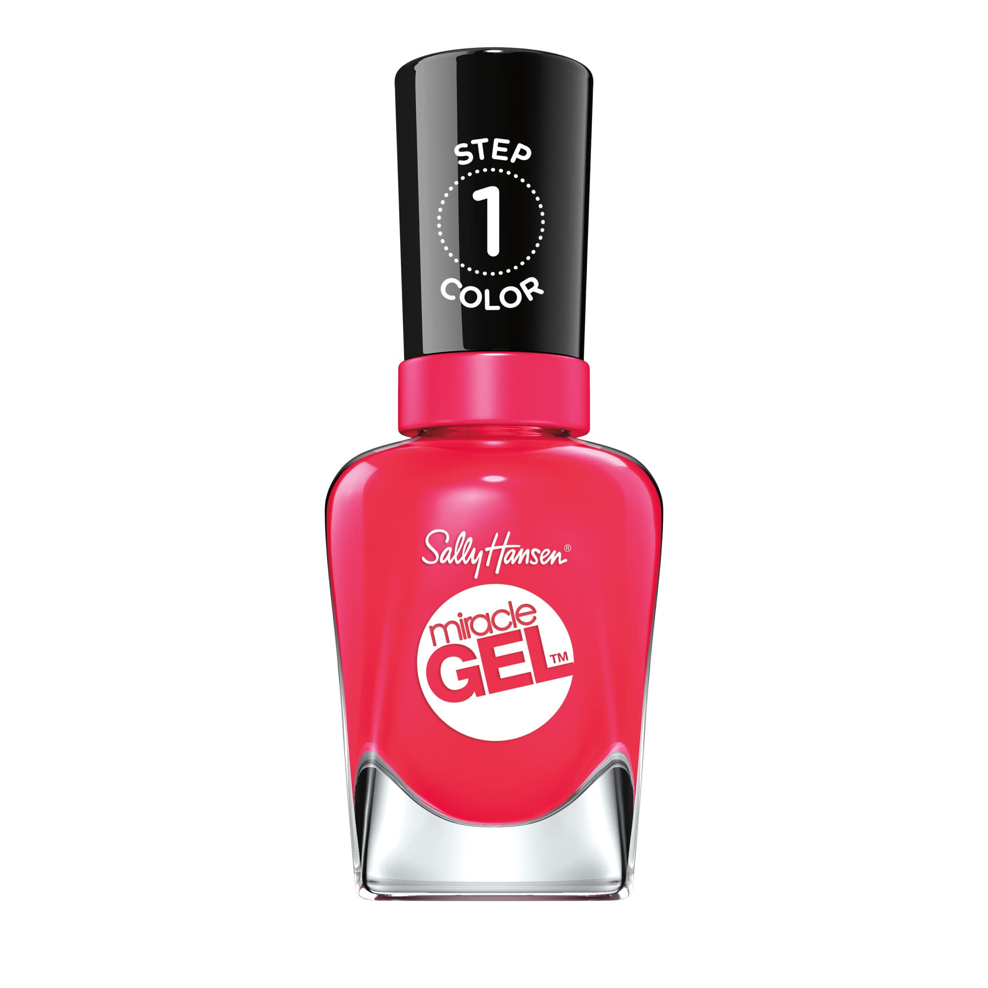 Sally Hansen Miracle Gel, Pink Tank, Gel-Like Nail Polish, NO UV Light Required, Chip-Resistant, Long Lasting - Up to 8 days, Easy to Use, Salon Quality Results, Vegan Formula, 14.7ml