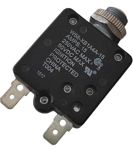 TE Connectivity W58-XB1A4A-5 Circuit Breaker; Therm; Push; Cur-Rtg