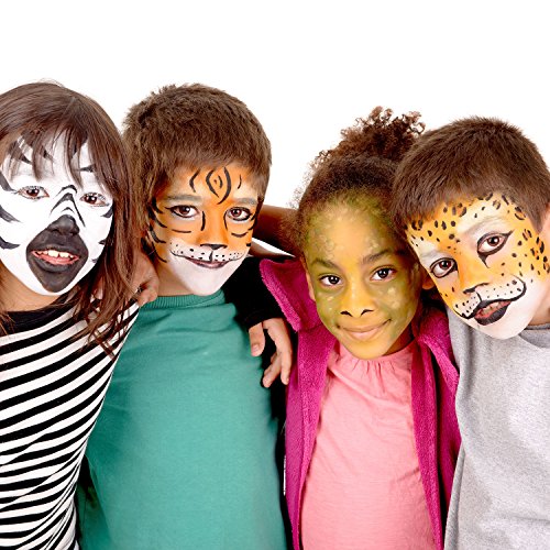 4 Color Custom Body Art Water-Based Airbrush Face and Body Paint Make-Up Kit ...