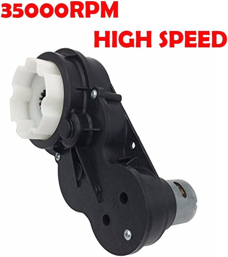 570 35000RPM Gearbox with 65W High Torque 12V DC Motor for Kids Ride on Car SUV Parts, Powered Motor with Gear Box,High Speed RS570 Engine Drive Motor Match Children's Electric Ride on Toys Accessory