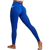 IUGA Invisible Scrunch Butt Lifting Leggings for Women No Front Seam Workout Leggings with Pockets Tummy Control Yoga Pants