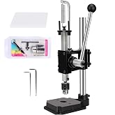 Leather Press Hole Puncher Upgraded Hand Punching Machine for DIY Leather Craft Punching Holes Cutting,Forming Pressing,Install Rivets and Snap Buttons
