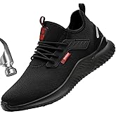 SUADEX Steel Toe Shoes for Men Women Indestructible Steel Toe Sneakers Lightweight Work Safety Shoes Puncture Proof Composite Toe
