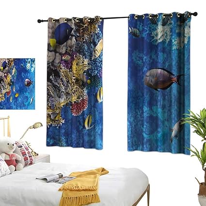 Amazon Com Lightly Double Curtain Rod Fish Plants And Animals