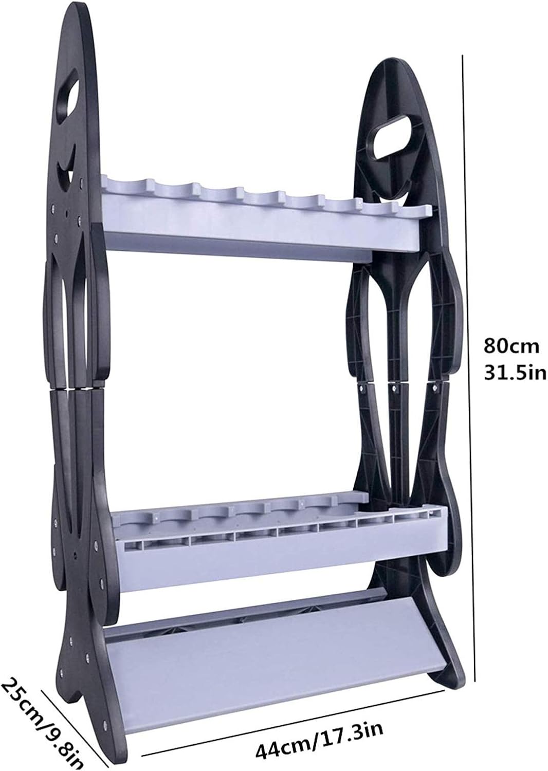 16 Fishing Rod Holder Storage Rack, Fishing Pole Stand Garage Organizer Holds Any Type of Rod or Hiking Sticks Keep It Steady: Home Improvement