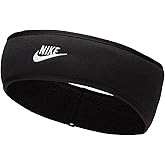 Nike Women's Club Fleece Headband - Black/Light Grey Heather - One Size - Winter Sports