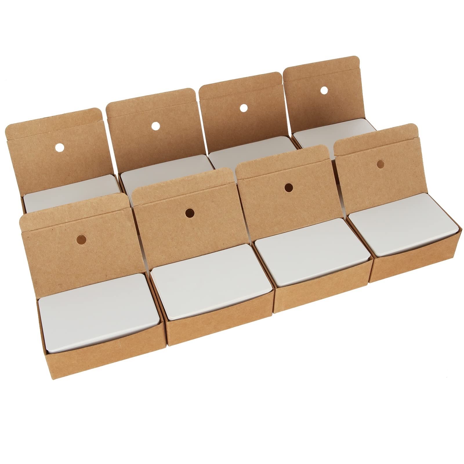 AKOLAFE 800PCS Blank Cards, White 280 GSM Kraft Paper, DIY Message Cards & Business Flash Cards