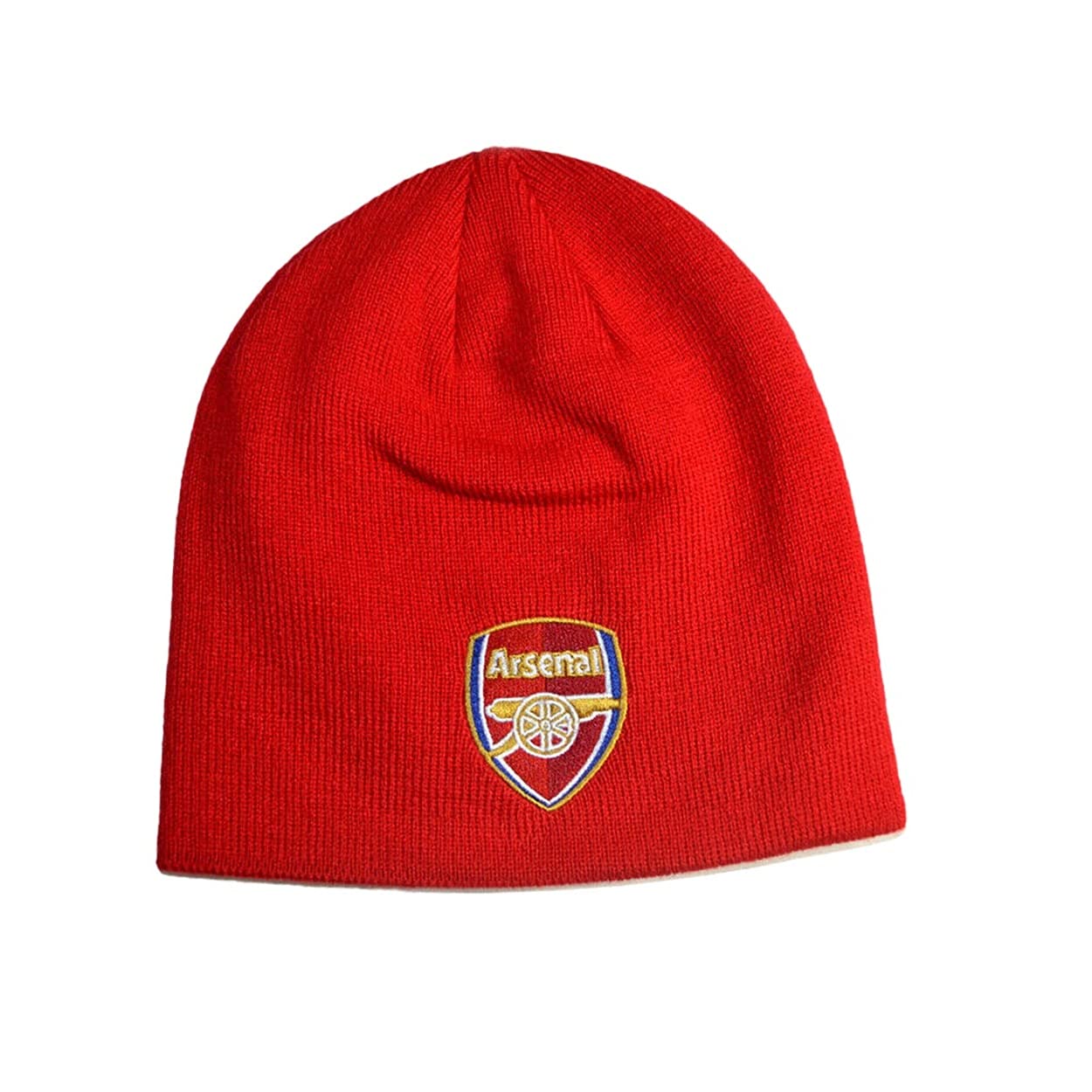 Arsenal Knitted Crest Beanie Hat Red