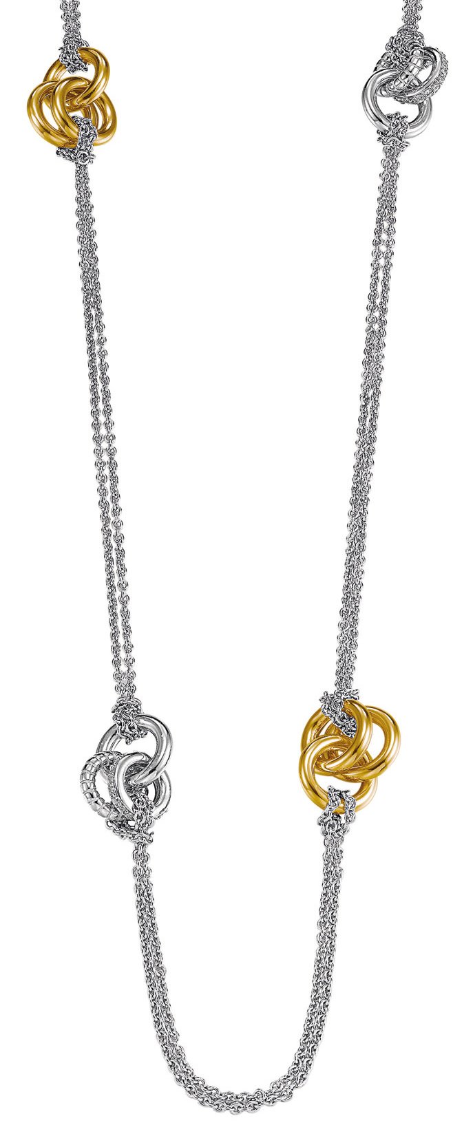 ESPRIT Liasion Gold ESNL91898C750 Cubic Zirconia 75.0 centimetres 24.5 Grams Sterling Silver 925 Chain