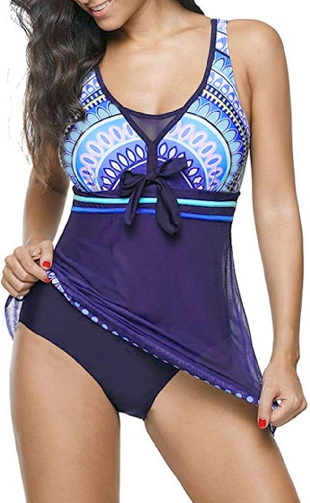 LUCA Women's Patchwork Swimsuit One Piece Bikini Set Tankini Bathing Suit