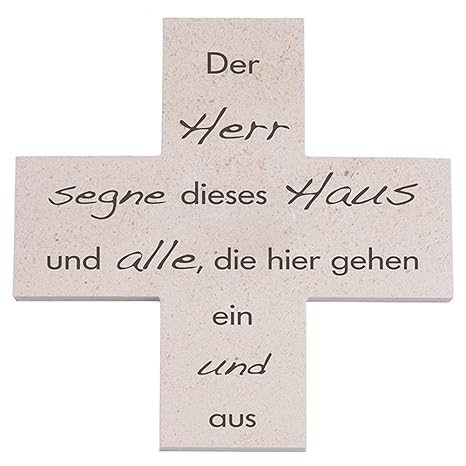 MaMeMi Haussegen-Kalkstein Der Herr segne 15x15 cm