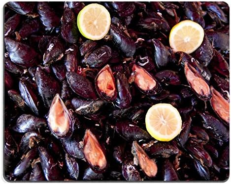 Liili Mouse Pad Natural Rubber Mousepad Fresh Mussels ready to cook IMAGE ID 14252475