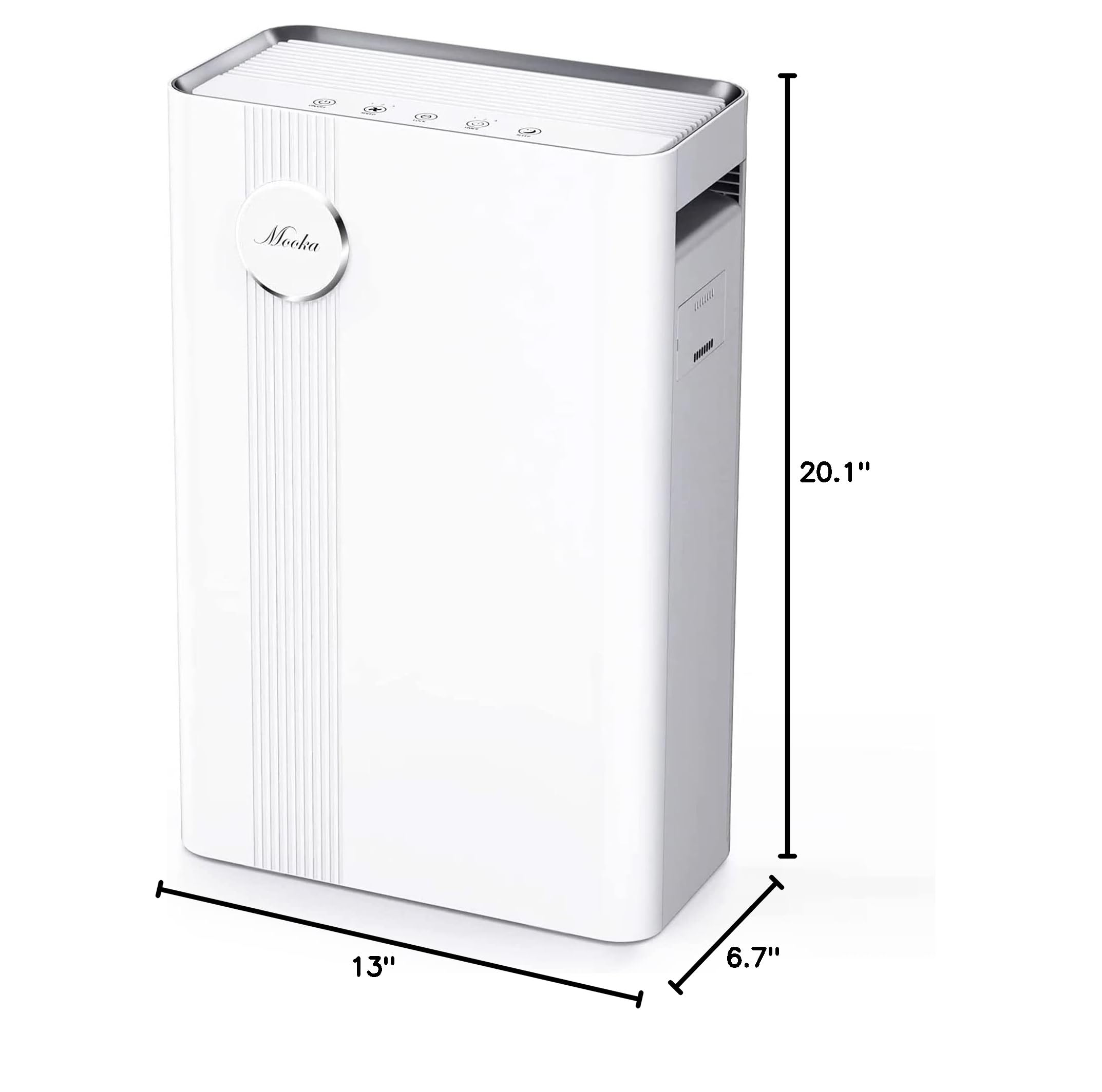 MOOKA Air Purifiers Home for Large Room Up to 1800 Sq. Ft, KJ203F-142-01 True H13 HEPA Air Filter, 23dB Air Cleaner for Allergies, Pollen, Smoke, Dust, Pet Dander Fast Purification, Sleep Mode