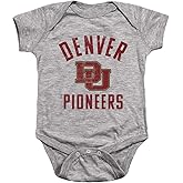 University of Denver Official Pioneers Logo Unisex Infant Snap Suit for Baby