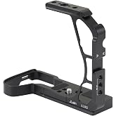 JLWIN Half Camera Cage for Panasonic LUMIX S1R II / S1 II / S1 IIE | Built-in Arca-Swiss Quick Release Plate, NATO Rail, Cold Shoe, 1/4"-20 &amp; 3/8"-16 Threaded Holes for Tripod Gimbal Stabilizer