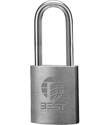 BEST Access Systems 21B722L Padlock, Stainless Steel Shackle