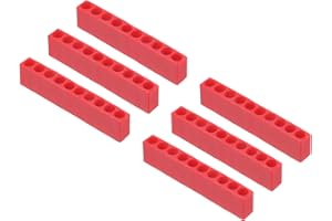 HARFINGTON 6pcs Plastic Hex Shank Screwdriver Bit Holder Organizer 10 Holes 1/4 Inch Plastic Drill Bits Storage Case for Any 