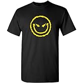 Evil Smile Face Funny Graphic Tee Bold Style for Men with Casual Mens Tee Shirt While Standing Out in Novelty T Shirts