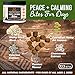 Shed Dog Calming Chews - 100% Organic Hemp Oil, Chamomile, Valerian, Passion Flower - Soft Treats Help with Anxiety from Storms, Barking, Fireworks, or Vet Visits - 103 Stress Relief Bites