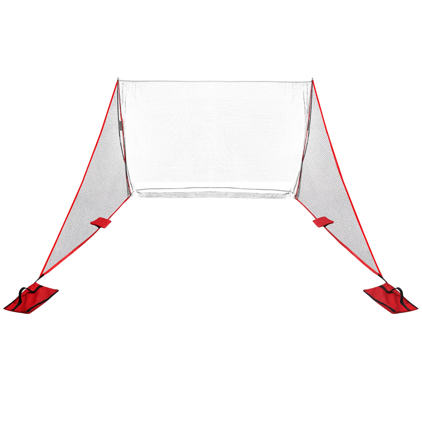 Photo 1 of Golf Shank Net, Compatible with 10ft x7ft & 10ft x10ft Golf Hitting Nets, Indoor/Outdoor Practice for Backyard, Garage, Simulator Enclosure, Includes 4 Sand Bags, Reinforced Mesh Design