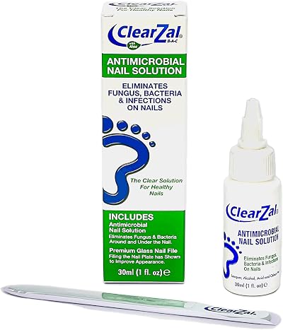 ClearZal Fungal Nail Solution 30ml Antimicrobial Kills Fungus Bacteria Viruses