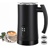Electric Milk Frother, 4 in 1 Milk Steamer,11.8oz/350ml Automatic Warm and Cold Foam Maker for Coffee,Latte, Cappuccino, Macc