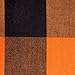 DII Buffalo Check Collection, Classic Farmhouse Table Runner, 14x72, Orange & Black