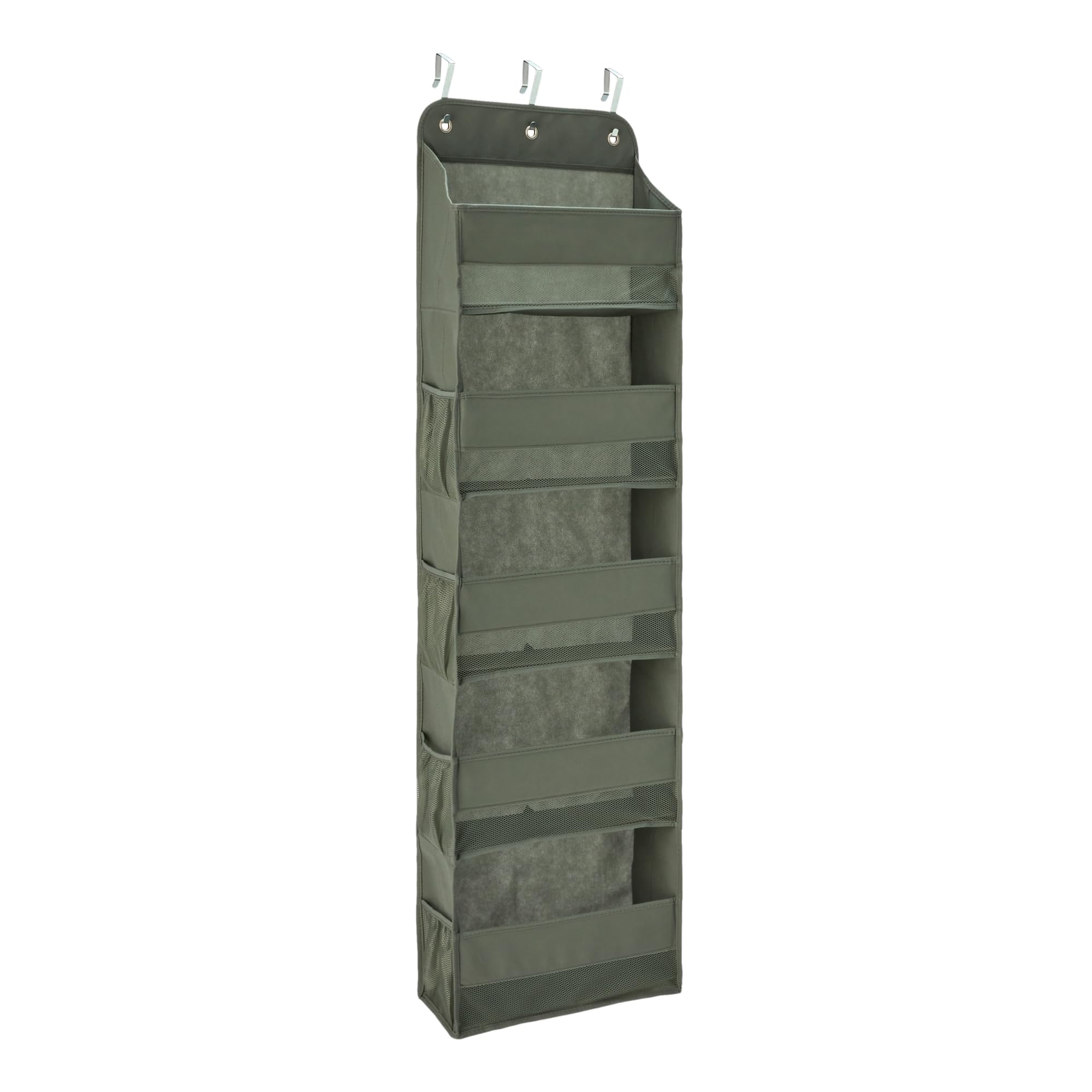 Photo 1 of Amazon Basics 5 Tier Over the Door Organizer, Large, 6.4 x 54.5 x 14.9 in, Dark Grey