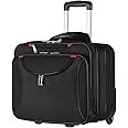 AirTraveler Rolling Briefcase Rolling Laptop Bag Computer Case with Wheels Mobile Office Carry On Luggage for 14.1in 15.6in Business Notebook for Women Men