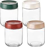 Eidoct 4-Pack 15.8oz Glass Jar with Leakproof Lids – Wide Mouth Mason Jars