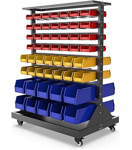 Amazon.com: JZD Metal Bin Rack Storage Organizer System, Heavy