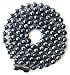 Carbon Steel Ball Chain Gunmetal Necklace Large Bead, 4.8 mm, 30”
