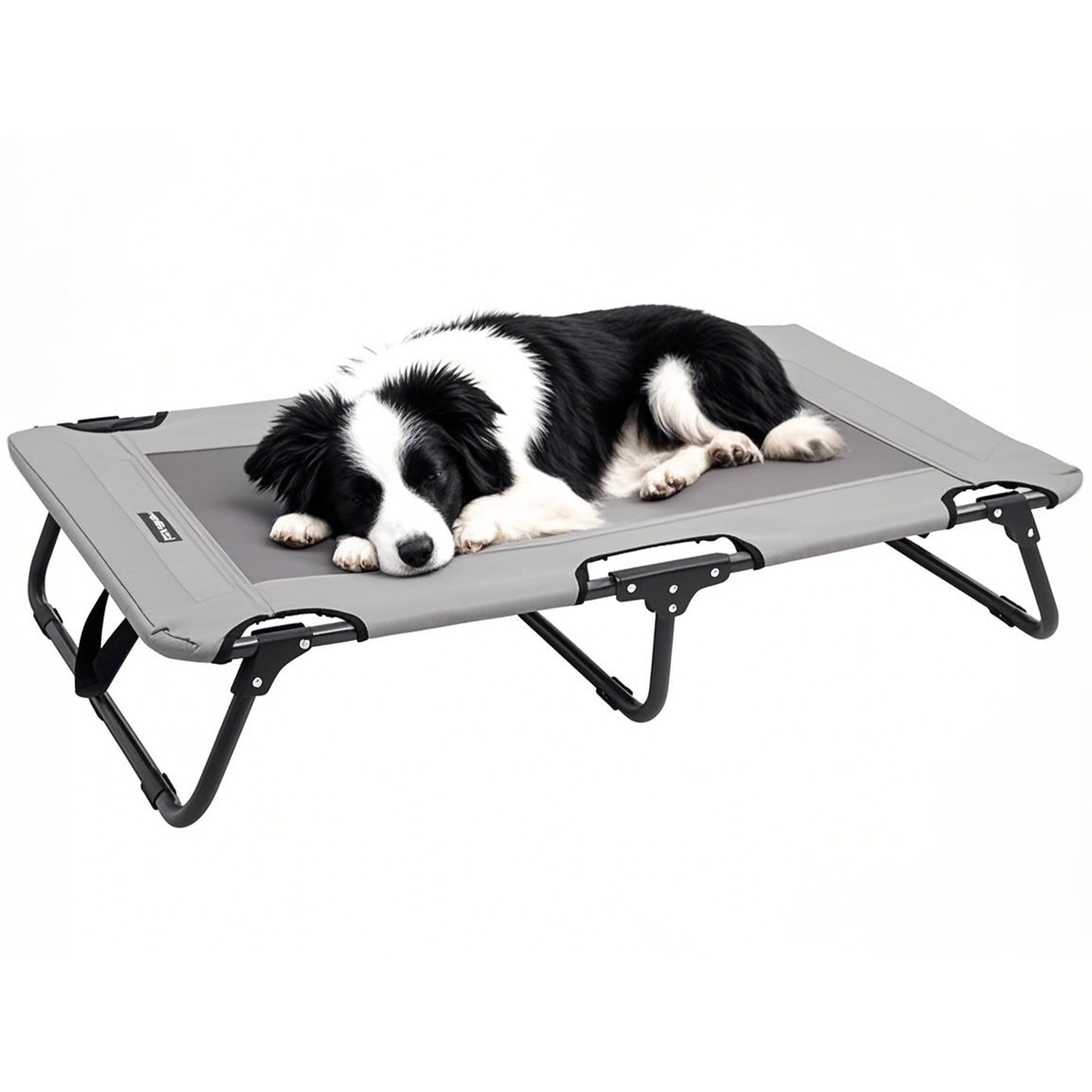 Photo 1 of ***SOLD FOR PARTS***AbleHope Elevated Dog Cot, Portable Raised Pet Bed with Steel Frame, Dog Cooling Cots for Indoor & Outdoor Use with Breathable Mesh, Support 55 lbs, Gray