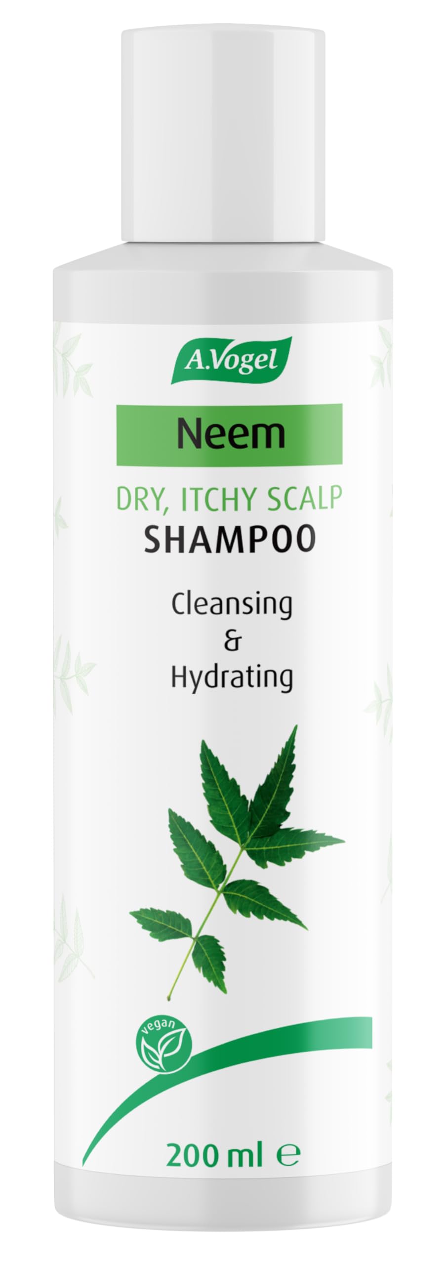 A.Vogel Neem Shampoo – Relieves Itchy, Dry & Irritated Scalps – Enriched with Neem, Almond, Rosemary, Sunflower & Eucalyptus – Soothing action leaves scalp fresh & hair feeling healthy – 200ml