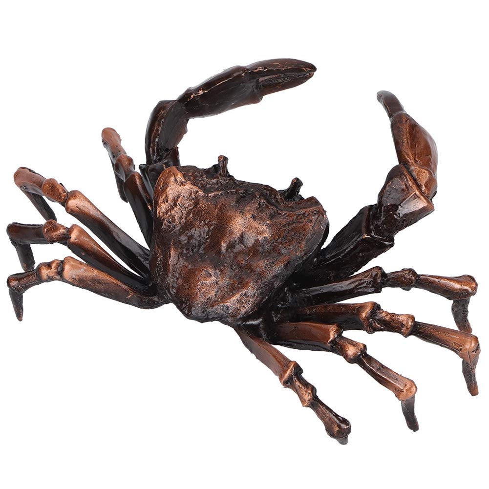 Biitfuu Animal Statue Innovative Crab Shape Copper Sculpture Ornament for Home Office Coffee Bar Decoration