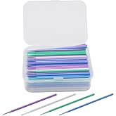 ZUDKSUY 200 Pcs Automotive Touch Up Paint Brushes,Disposable Micro Paint Chip Repair Applicators for Automotive Paint Detailing, Stone Chips,Scratches(1.0, 1.3, 1.8, 2.5MM, Multi)