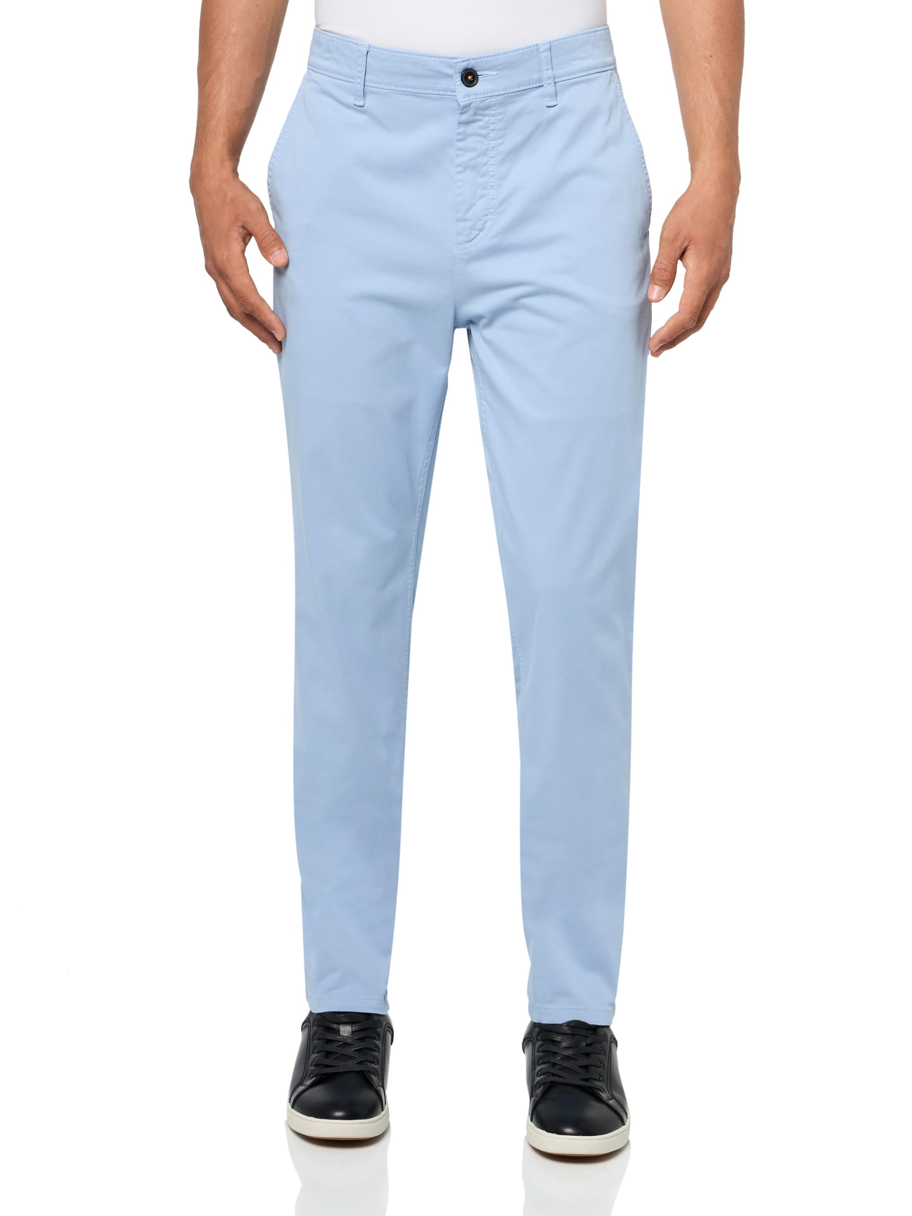 BOSS, Techno Twill Tapered Chino Trousers, Forever Blue, 3532