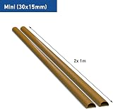 D-Line 30x15mm Cable Trunking 2m Pack Wood-Effect Self-Adhesive view 3