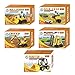 Constriction building toys, Set of 5 Construction building block, Forklift ,Bulldozer, Road Roller, Excavator, Front Loader Tractor Truck, 180 pcs