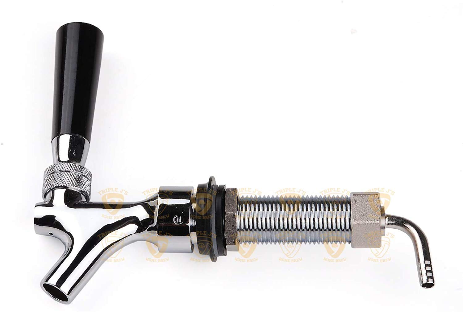 Triple J Auto Close Long Shank Beer Tap 80mm Home Brew