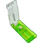 Ezy Dose Pill Cutter &amp; Splitter, Built-in Pill Dispenser, Green | Easy-Cut Stainless Steel Blade for Tablets, Vitamins, Medication, Portable Pill Cutter for Seniors, Pets, Travel-Size