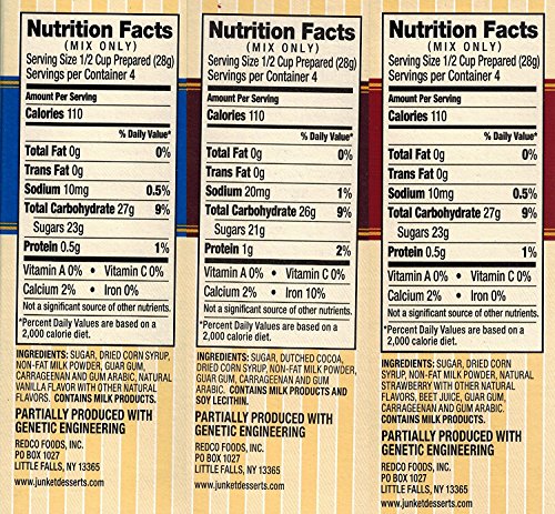 Junket Ice Cream Mix Bundle 2 Vanilla, 2 Chocolate, 2 Strawberry (6 Total) with Cheerful Bites Ice Cream Sticks (24 Sticks) - Thumbnail 5