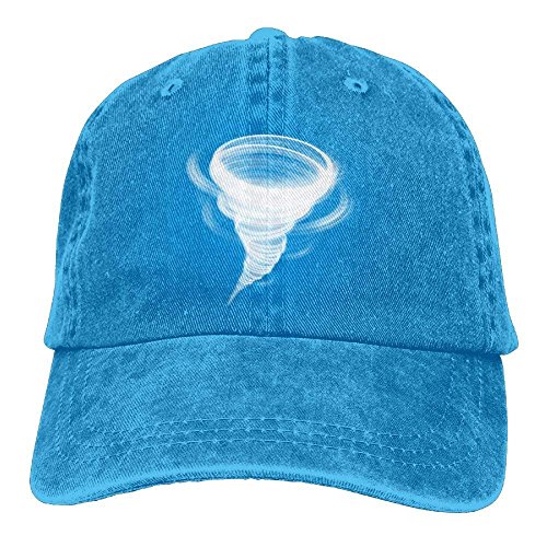 Basball Hat Tornado Denims Cap Adjustable Cotton Sport Hat Strap Cap for Men Women
